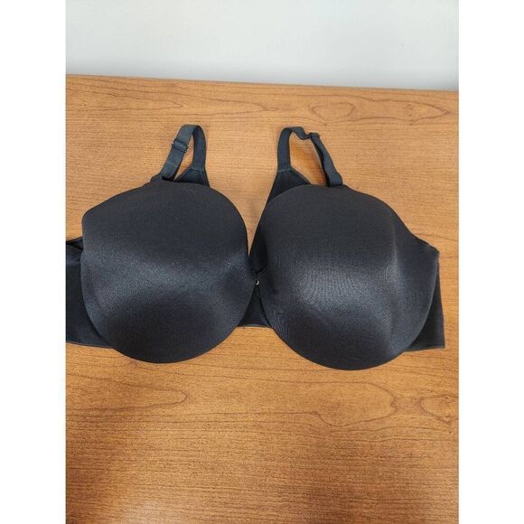 Cacique Invisible Backsmoother Lightly Lined Full Coverage Bra Black Size 46DD - Picture 4 of 9